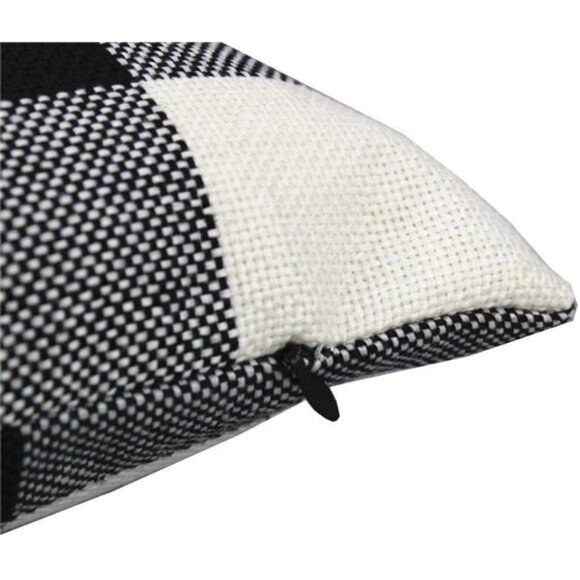 Outdoor Farmhouse Buffalo Plaids Throw Pillow Covers 18x18 Set of 2 - Picture 6 of 7